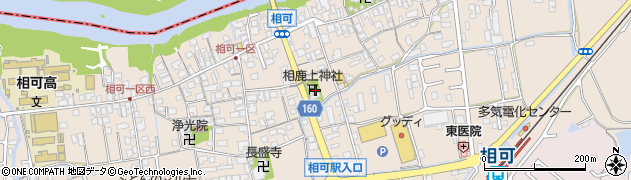 相鹿上神社周辺の地図
