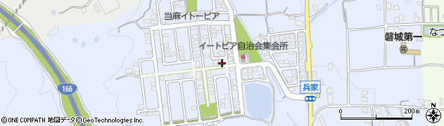 奈良県葛城市兵家周辺の地図
