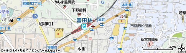魚民 富田林南口駅前店周辺の地図
