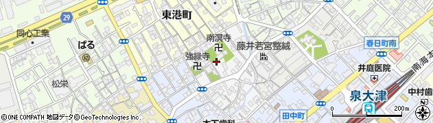 大阪府泉大津市神明町周辺の地図