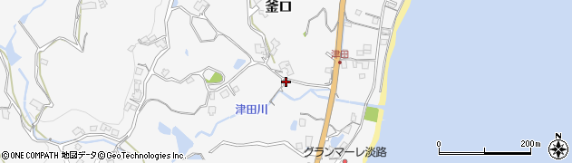 兵庫県淡路市釜口2452周辺の地図