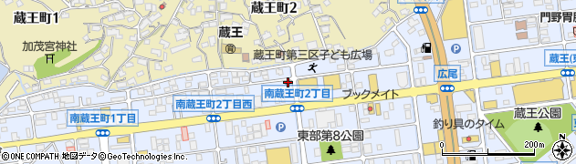 福山蔵王郵便局周辺の地図
