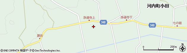 広島県東広島市河内町小田710周辺の地図