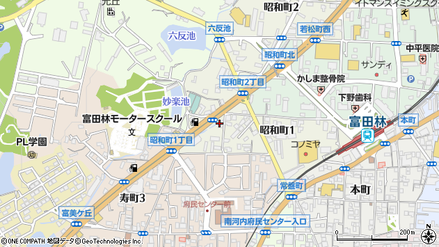 〒584-0092 大阪府富田林市昭和町の地図