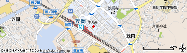 木乃新本社周辺の地図