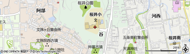 桜井市立桜井小学校周辺の地図