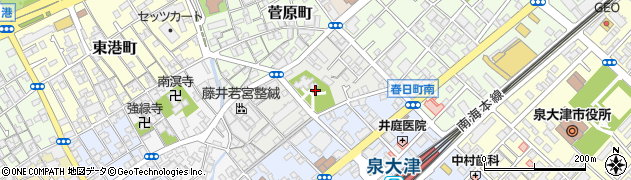 大阪府泉大津市若宮町4周辺の地図