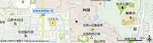 奈良県桜井市阿部623周辺の地図