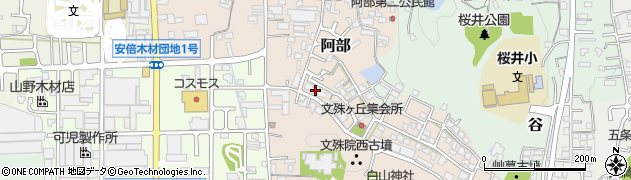 奈良県桜井市阿部650周辺の地図