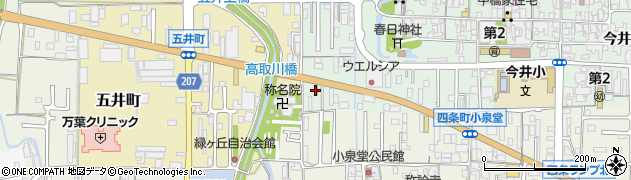 カレーハウスＣｏＣｏ壱番屋橿原四条店周辺の地図