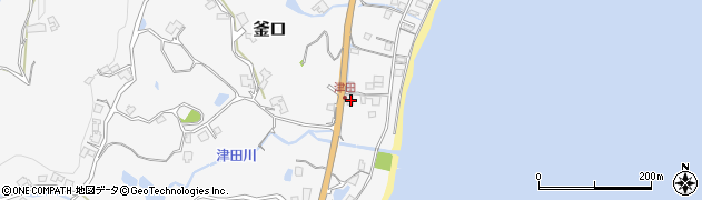 兵庫県淡路市釜口2227周辺の地図