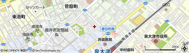 大阪府泉大津市若宮町1周辺の地図