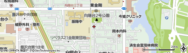 大阪府富田林市向陽台周辺の地図
