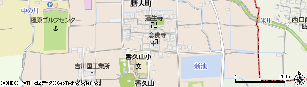 奈良県橿原市膳夫町353周辺の地図