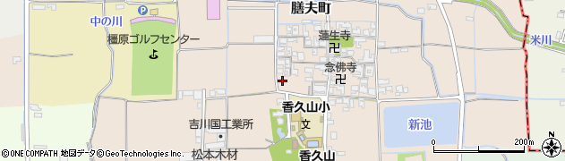 奈良県橿原市膳夫町344周辺の地図