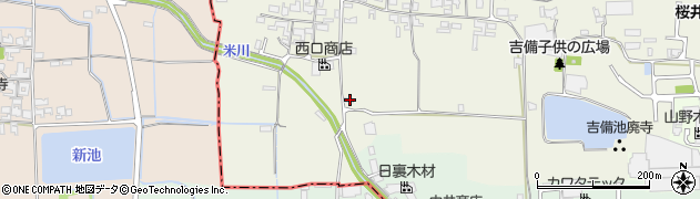 奈良県桜井市吉備188周辺の地図