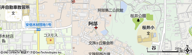 奈良県桜井市阿部658-22周辺の地図