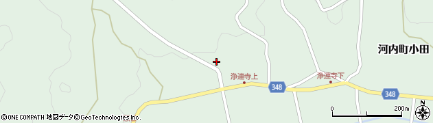 広島県東広島市河内町小田602周辺の地図
