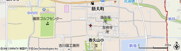 奈良県橿原市膳夫町340周辺の地図