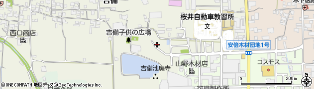 奈良県桜井市吉備265周辺の地図