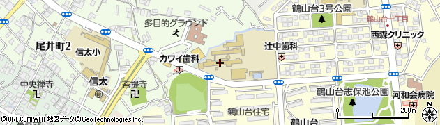 和泉市立信太中学校周辺の地図