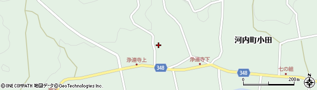 広島県東広島市河内町小田1184周辺の地図