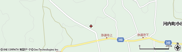 広島県東広島市河内町小田605周辺の地図