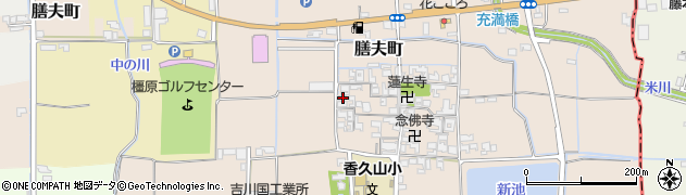 奈良県橿原市膳夫町298周辺の地図
