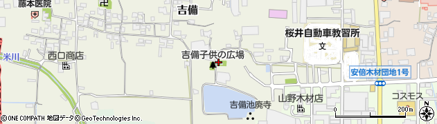 奈良県桜井市吉備258周辺の地図