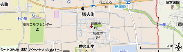 奈良県橿原市膳夫町312周辺の地図