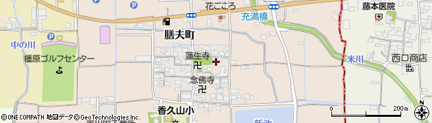 奈良県橿原市膳夫町322周辺の地図
