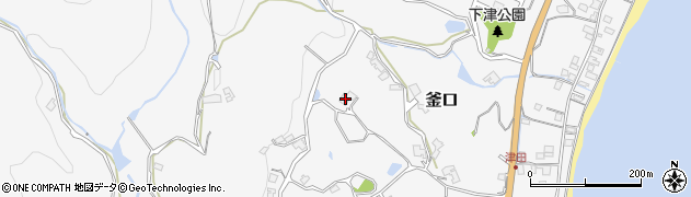 兵庫県淡路市釜口2187周辺の地図