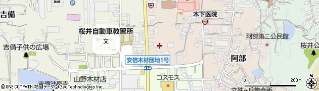 奈良県桜井市阿部294周辺の地図