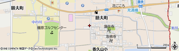 奈良県橿原市膳夫町268周辺の地図