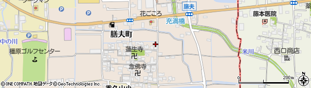 奈良県橿原市膳夫町285周辺の地図