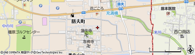 奈良県橿原市膳夫町286周辺の地図