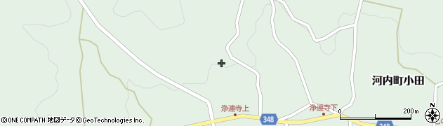 広島県東広島市河内町小田667周辺の地図