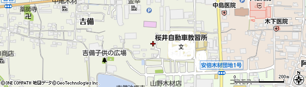 奈良県桜井市吉備280周辺の地図