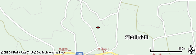 広島県東広島市河内町小田1289周辺の地図