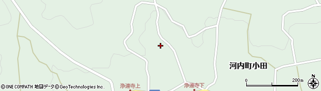 広島県東広島市河内町小田1199周辺の地図