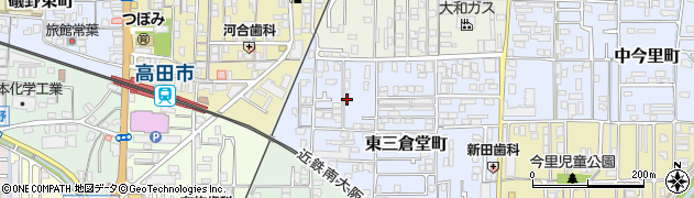 奈良県大和高田市東三倉堂町周辺の地図