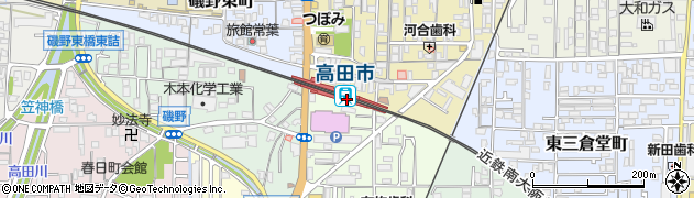高田市駅周辺の地図