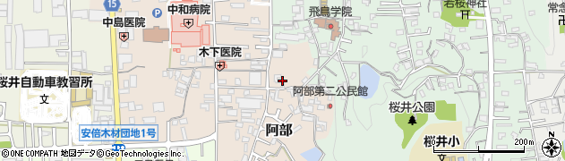 奈良県桜井市阿部567周辺の地図