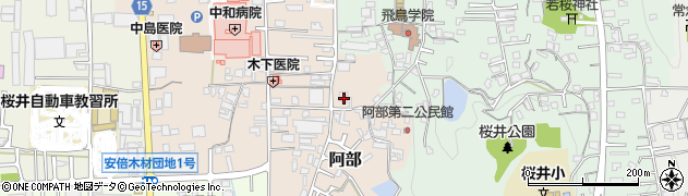 奈良県桜井市阿部571周辺の地図