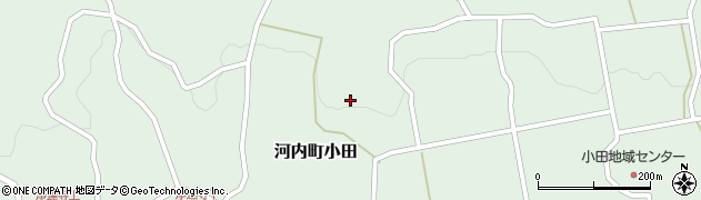 広島県東広島市河内町小田1454周辺の地図