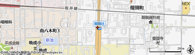 醍醐辻周辺の地図