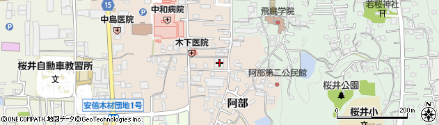 奈良県桜井市阿部574周辺の地図