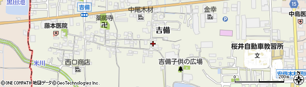 奈良県桜井市吉備369周辺の地図