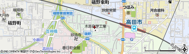 奈良県大和高田市礒野南町周辺の地図