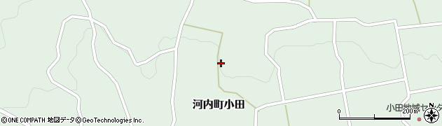 広島県東広島市河内町小田1453周辺の地図